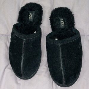 Ugg black slip on slippers